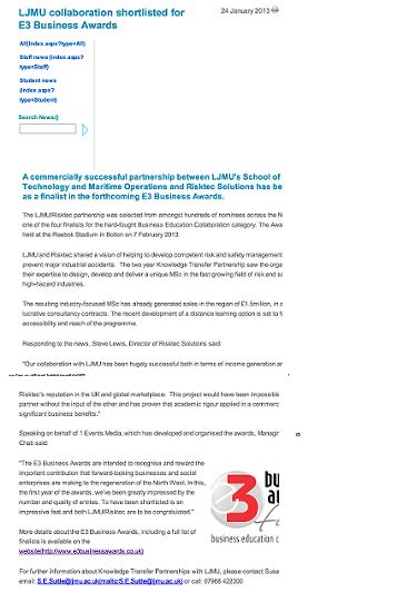 Corporate Social Responsibility Award: Vision Support Services