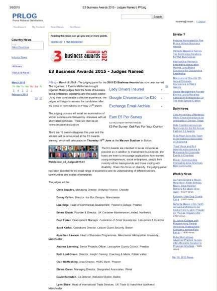 Y2015 Press Coverage
