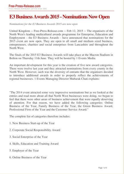 Y2015 Press Coverage