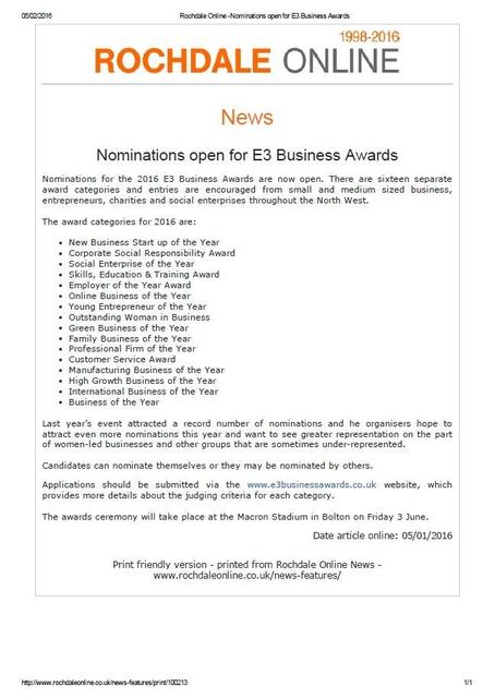 Y2016 Press Coverage